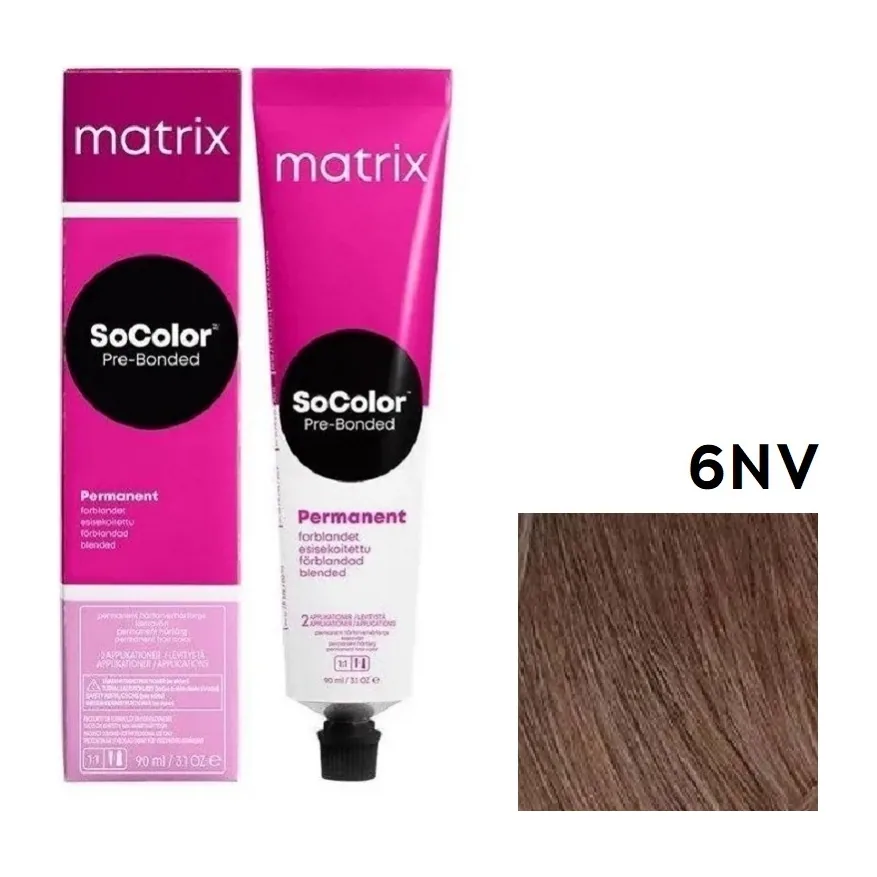 MATRIX SOCOLOR beauty 6 NV темный блондин натуральный перламутровый 90 мл