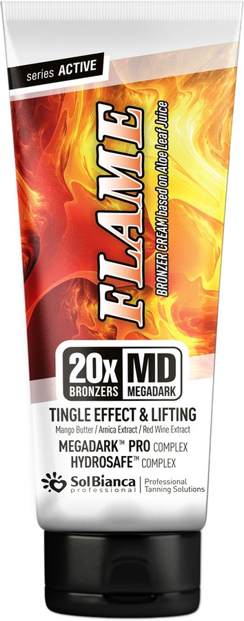 ТУБА Flame Крем для загара с экстрактом Алоэ и Авокадо Тингл эффект (4*Bronzer) 125 мл. 