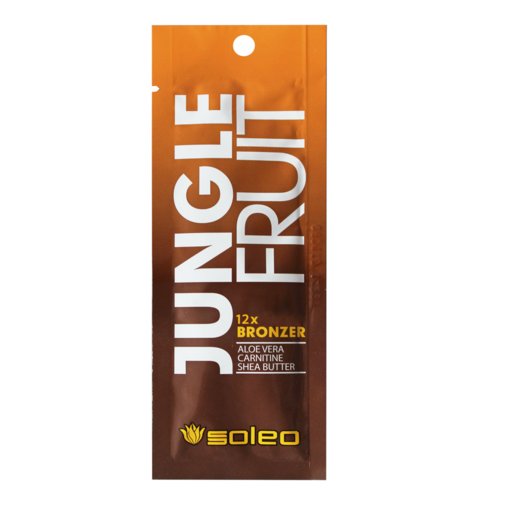 САШЕ Soleo JUNGLE FRUIT  Мультибронзатор с пептидами Алоэ Вера, 12 х бронзаторов 15 мл