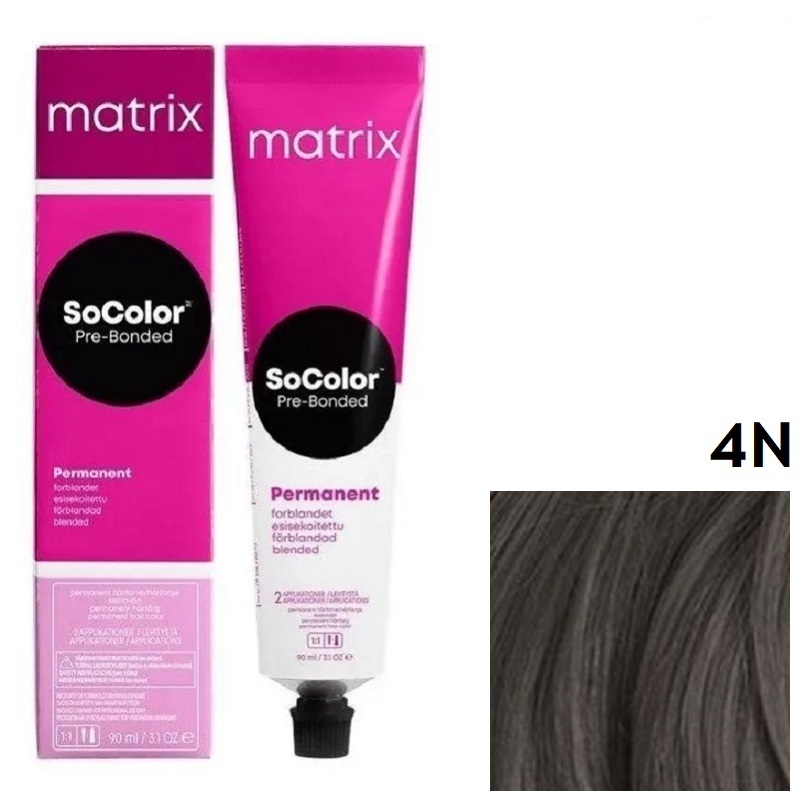 MATRIX SOCOLOR beauty 4 N (Pre-Bond) Шатен 90 мл