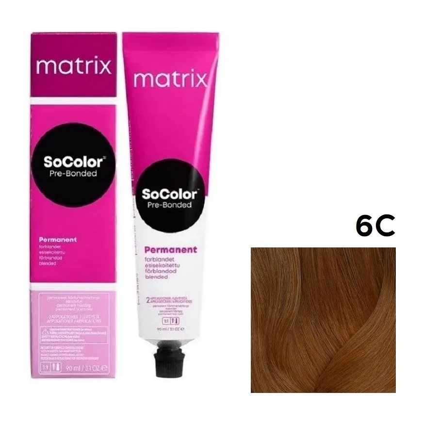 MATRIX SOCOLOR beauty 6 C темный блондин медный 90 мл