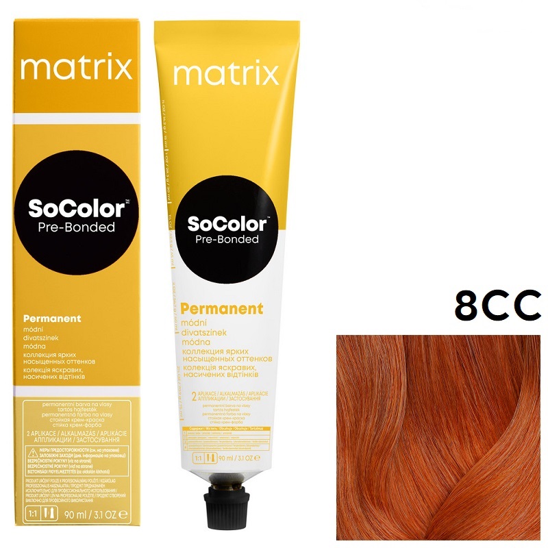 MATRIX SOCOLOR beauty 8 СС Св.блондин глуб.медный 90 мл