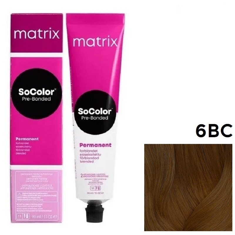 MATRIX SOCOLOR beauty 6 BC Темный блондин коричнево-медный 90 мл