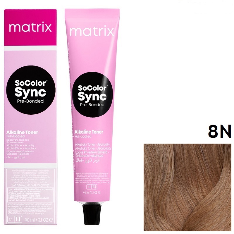 MATRIX COLOR SYNC 8 N светлый блондин 90 мл  ***