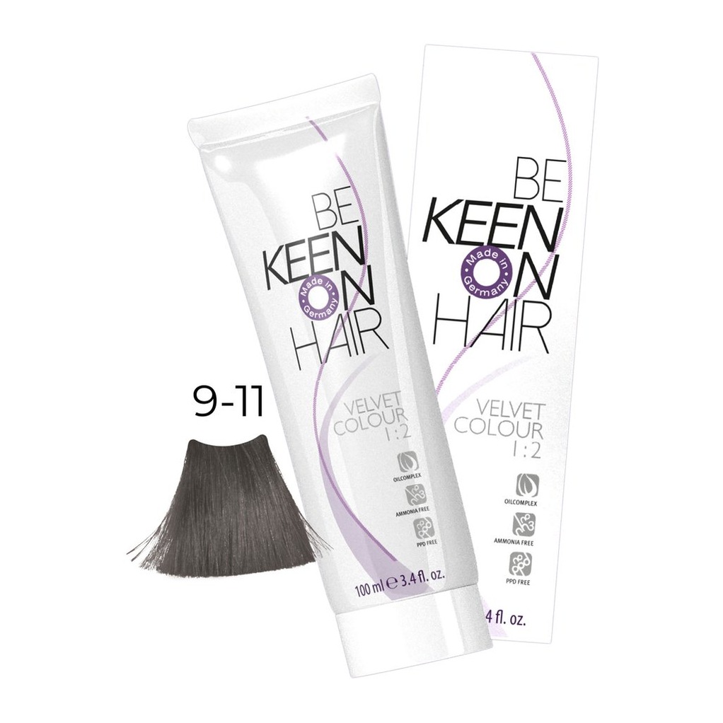 Крем-краска без аммиака VELVET COLOUR 9.11 Светлый интенсивный пепельный блондин/Hellblond Asch Int