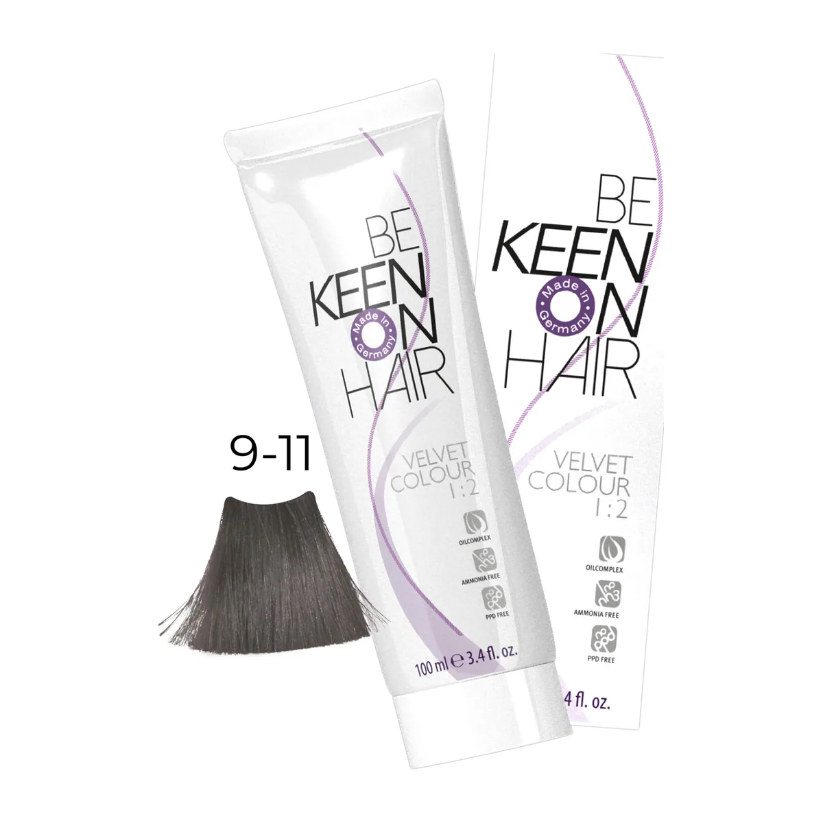 Крем-краска без аммиака VELVET COLOUR 9.11 Светлый интенсивный пепельный блондин/Hellblond Asch Int