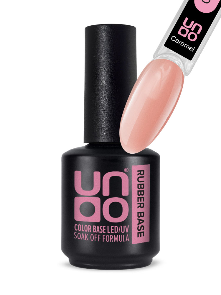 Камуфлирующее базовое покрытие для гель-лака RUBBER "Uno" Caramel,12 г