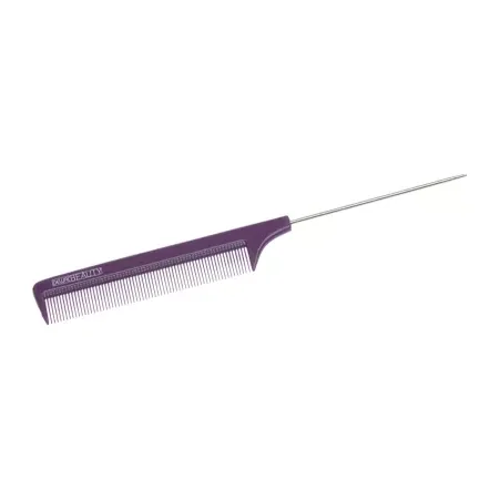 Расческа Dewal Beauty с металлическим хвостиком фиолетовая 22,0 см