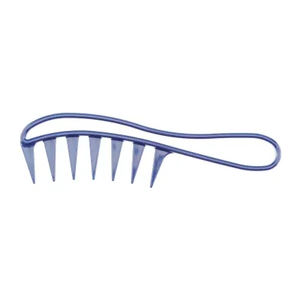 Гребень Dewal Beauty с ручкой, синий, 20,0см