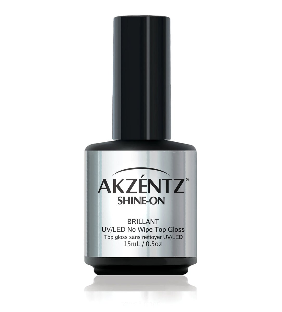 NOT-10 - UV/LED SHINE-ON NO WIPE TOP GLOSS / Верхнее покрытие ультраб.(без ЛИПК. СЛОЯ) (сереб.эт)