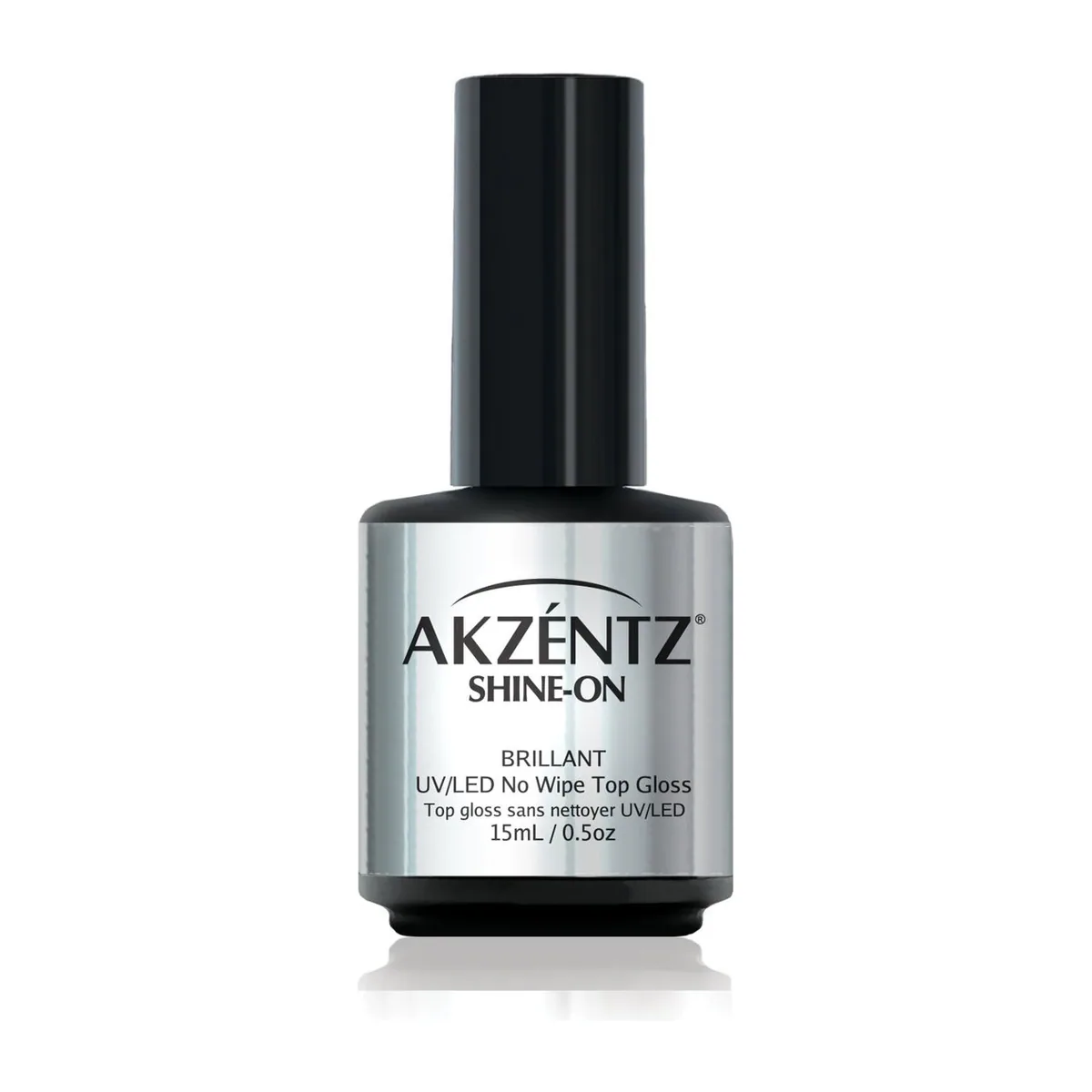 NOT-10 - UV/LED SHINE-ON NO WIPE TOP GLOSS / Верхнее покрытие ультраб.(без ЛИПК. СЛОЯ) (сереб.эт)