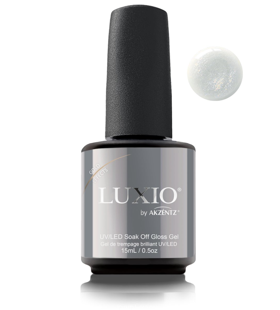LUX-GEL-023 - Верхнее покрытие - LUXIO GOLD GLOSS EFFECTS 15мл.