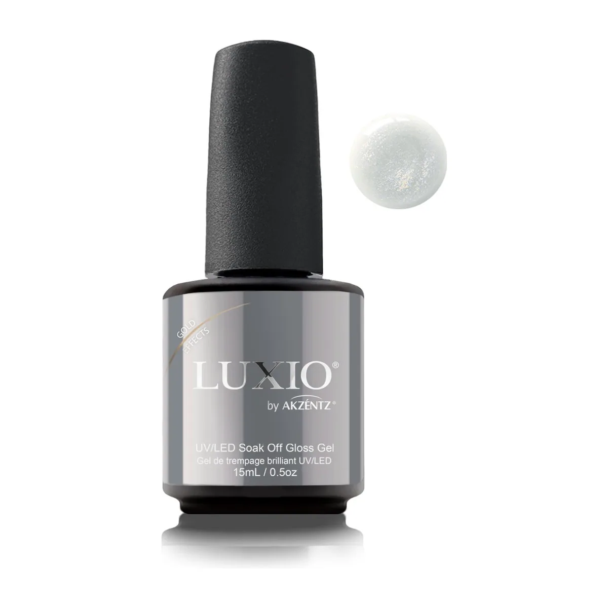 LUX-GEL-023 - Верхнее покрытие - LUXIO GOLD GLOSS EFFECTS 15мл.