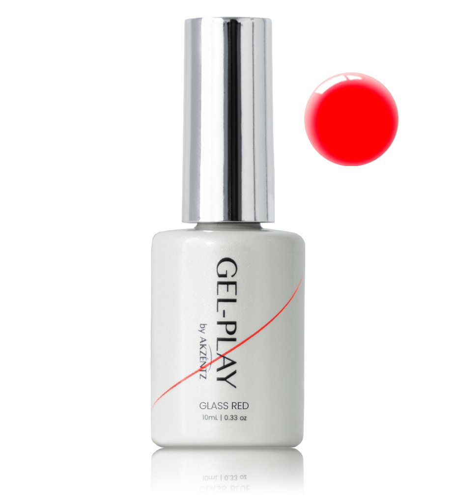 Гель - UV/LED GEL PLAY - GLASS RED 10g/.0.35oz