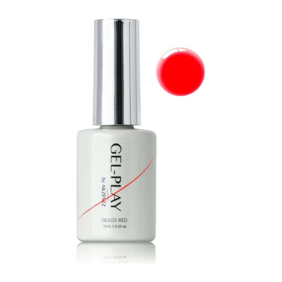 Гель - UV/LED GEL PLAY - GLASS RED 10g/.0.35oz